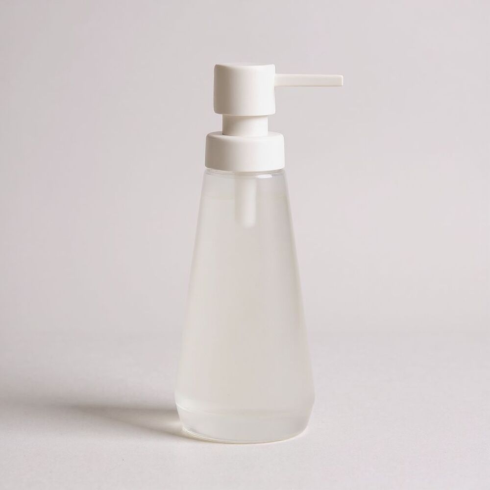 Room Essentials Frosted Soap Pump Dispenser Modern for Kitchen or Bath NWT